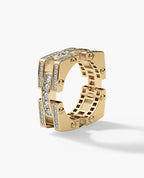 BINGHAM Gold Square Ring with 2.15ct Diamonds
