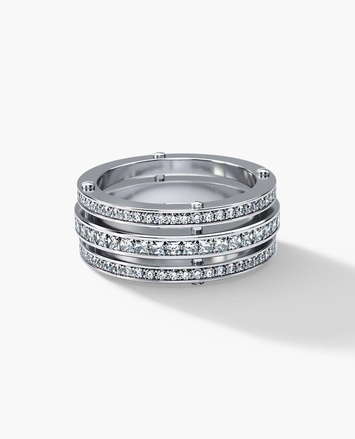 BREWER Gold Ring with 3.10ct Diamonds