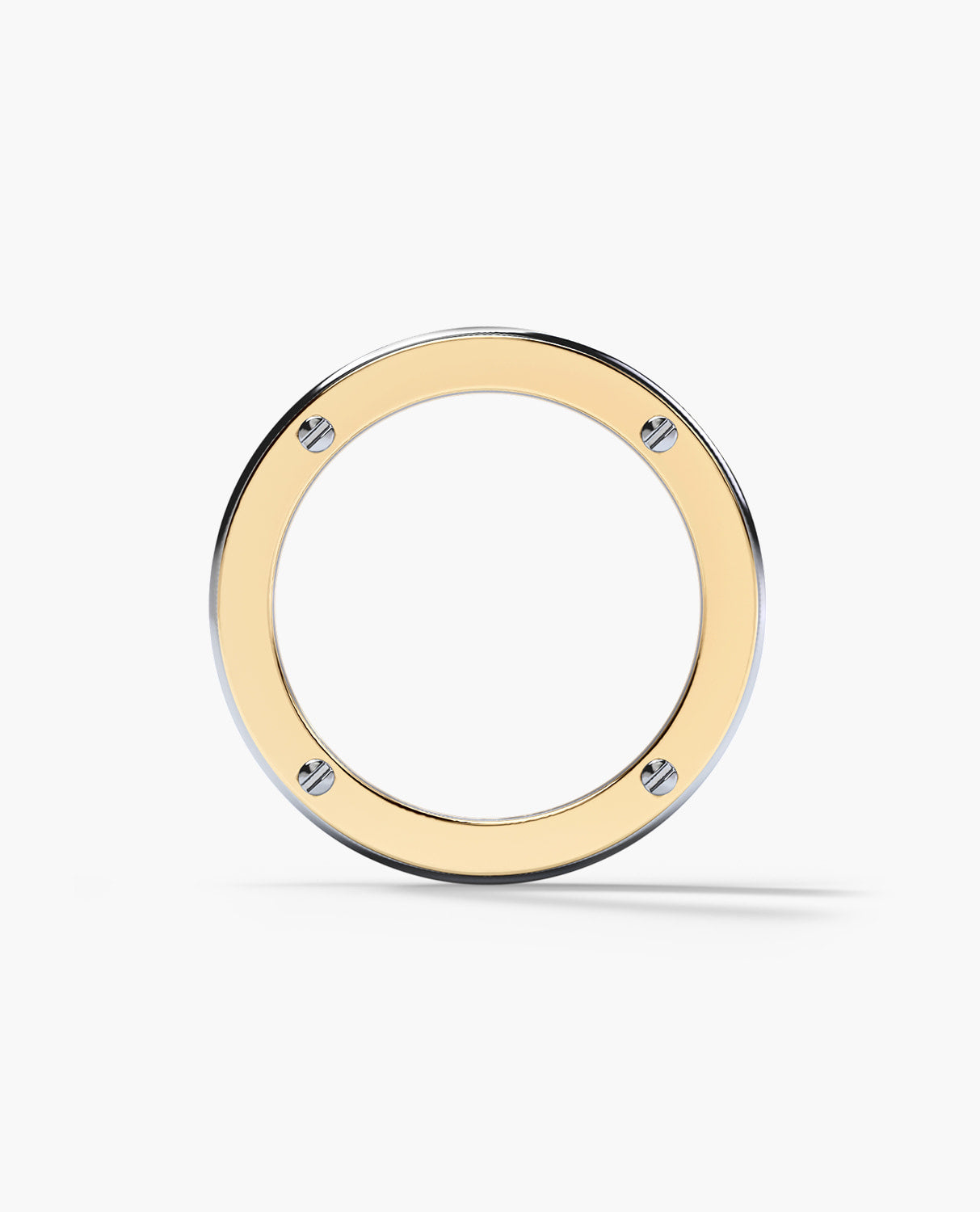 BREWER Two-Tone Gold Wedding Band with 3.10ct Diamonds