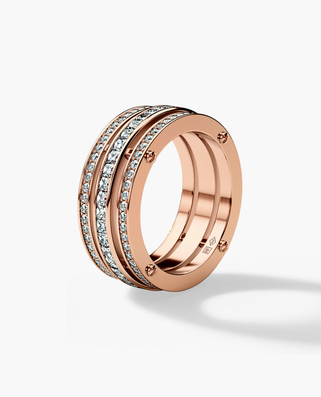 BREWER Gold Ring with 3.10ct Diamonds
