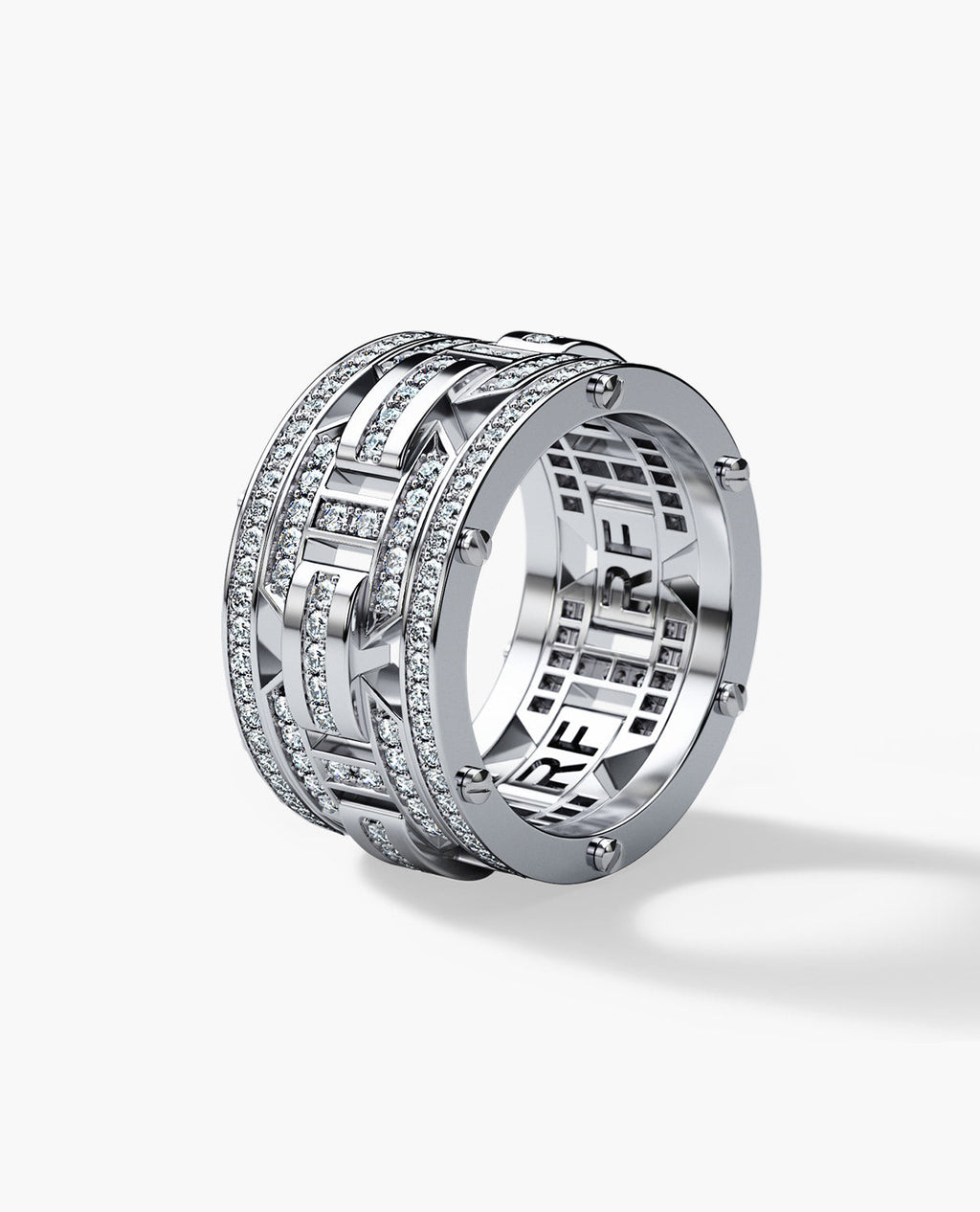 BRIGGS Gold Ring with 2.10ct Diamonds - Wide Version