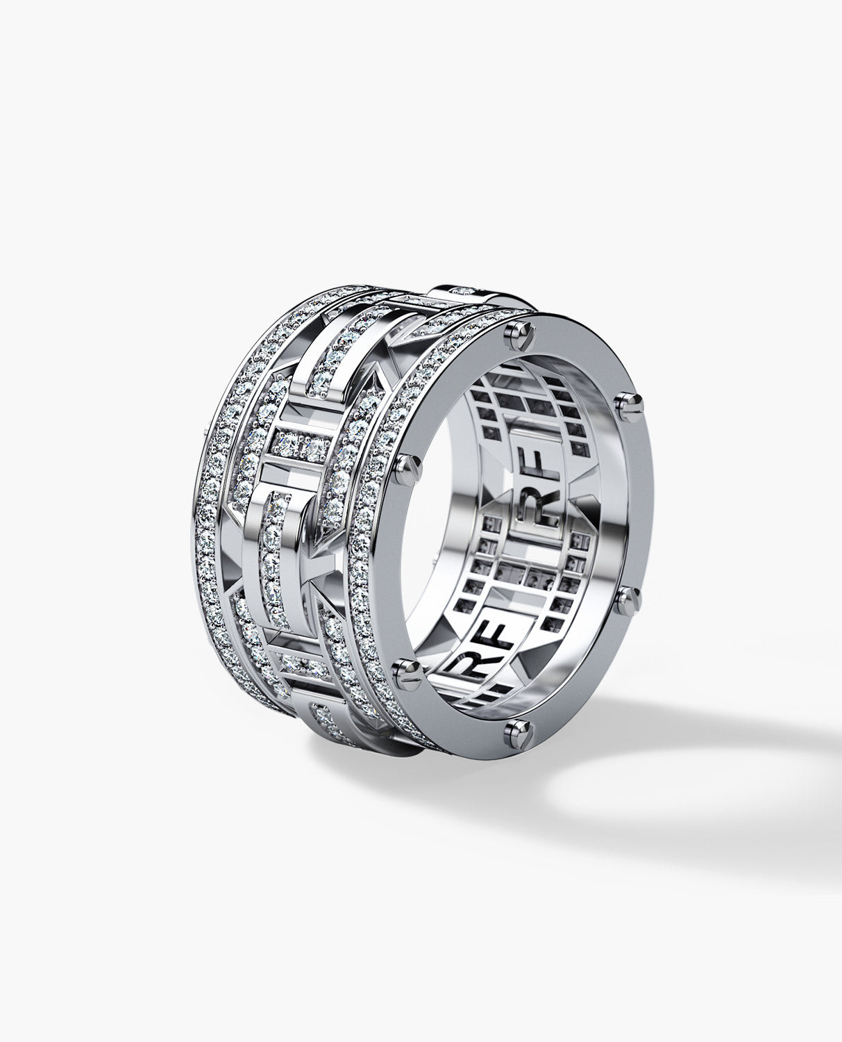 BRIGGS Gold Ring with 2.10ct Diamonds - Wide Version