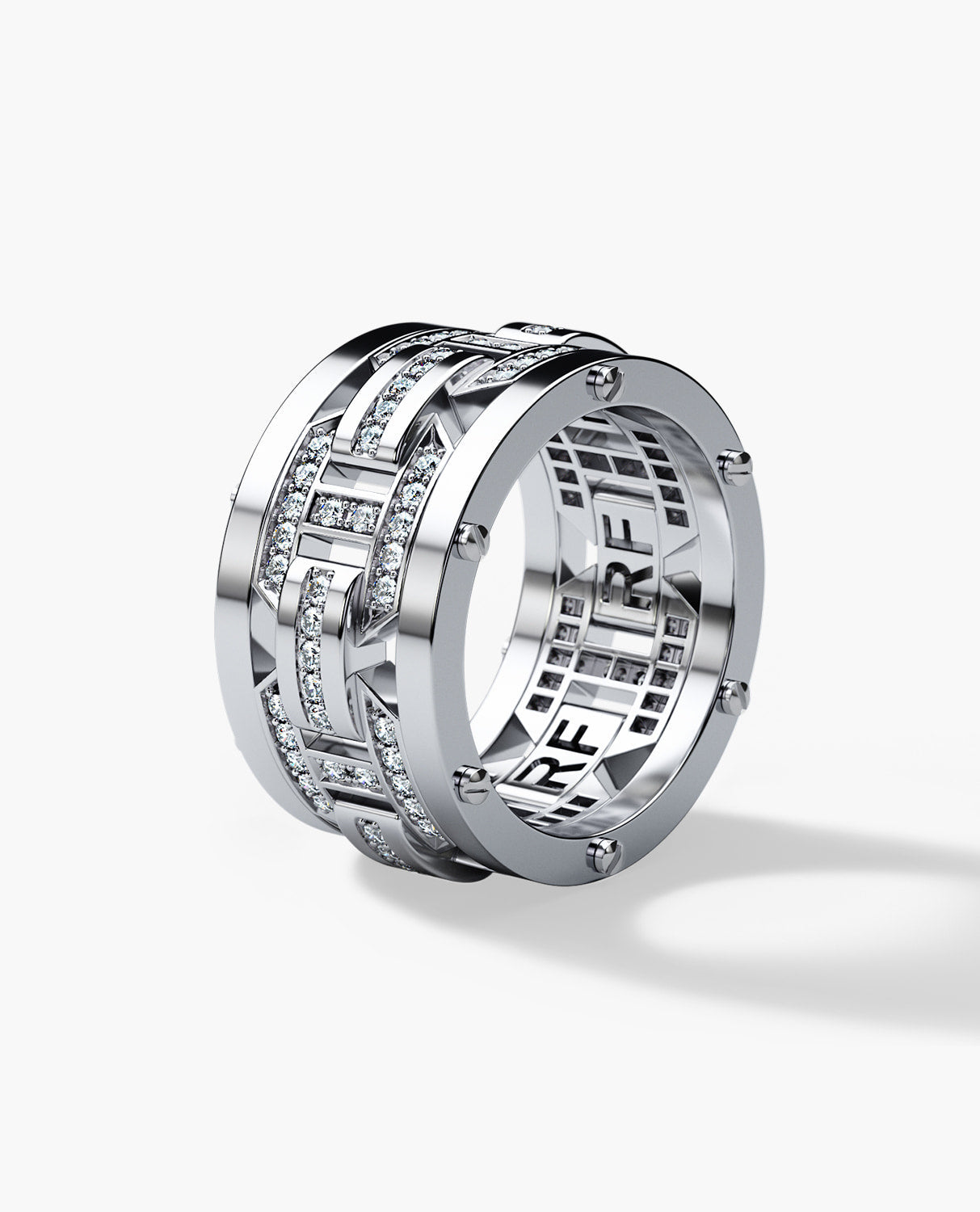 BRIGGS Gold Ring with 1.00ct Diamonds - Wide Version