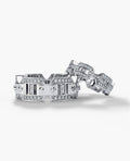 BRIGGS Gold Matching Diamond Wedding Band Set