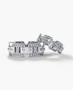 BRIGGS Gold Matching Diamond Wedding Band Set