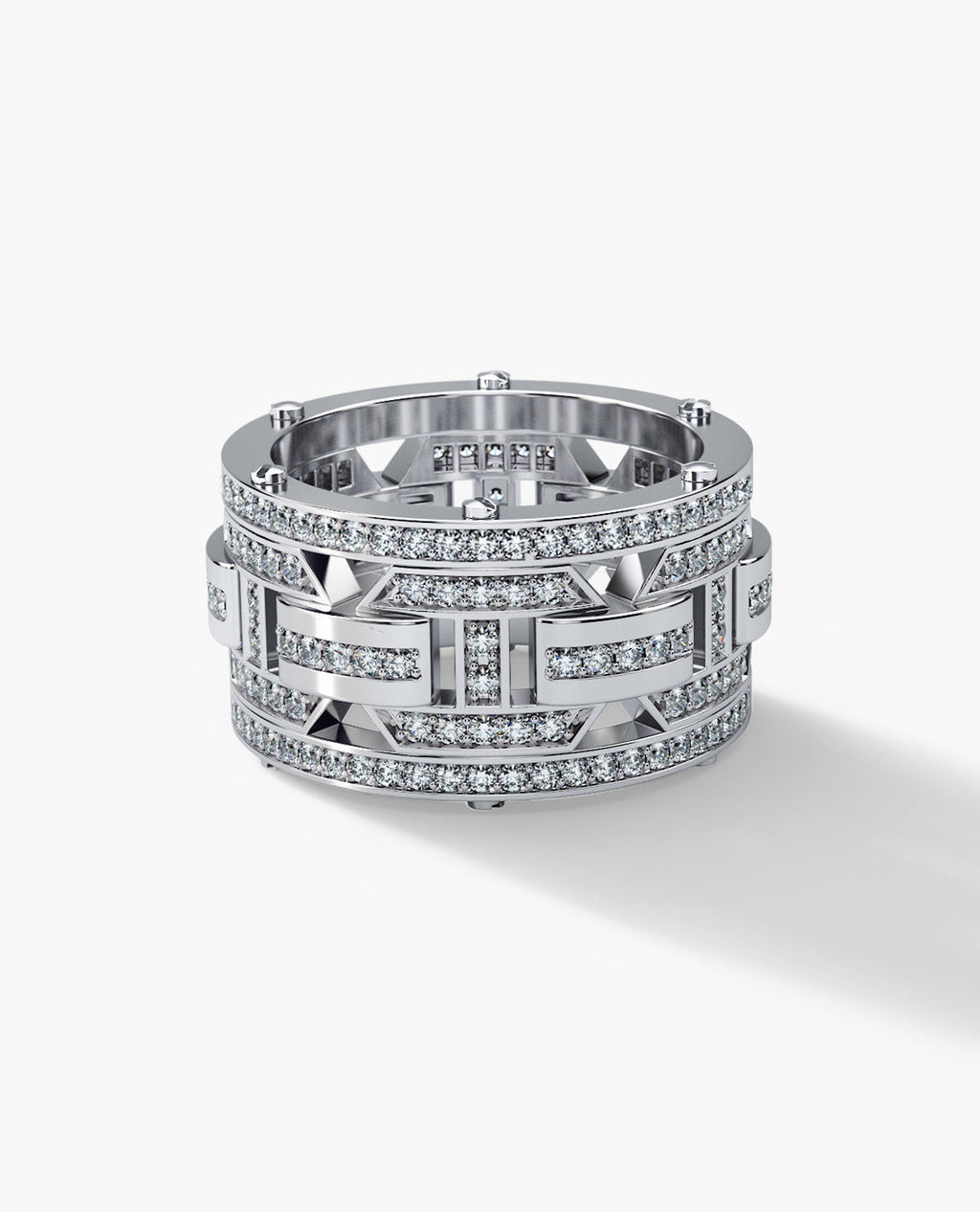 BRIGGS Gold Ring with 2.10ct Diamonds - Wide Version