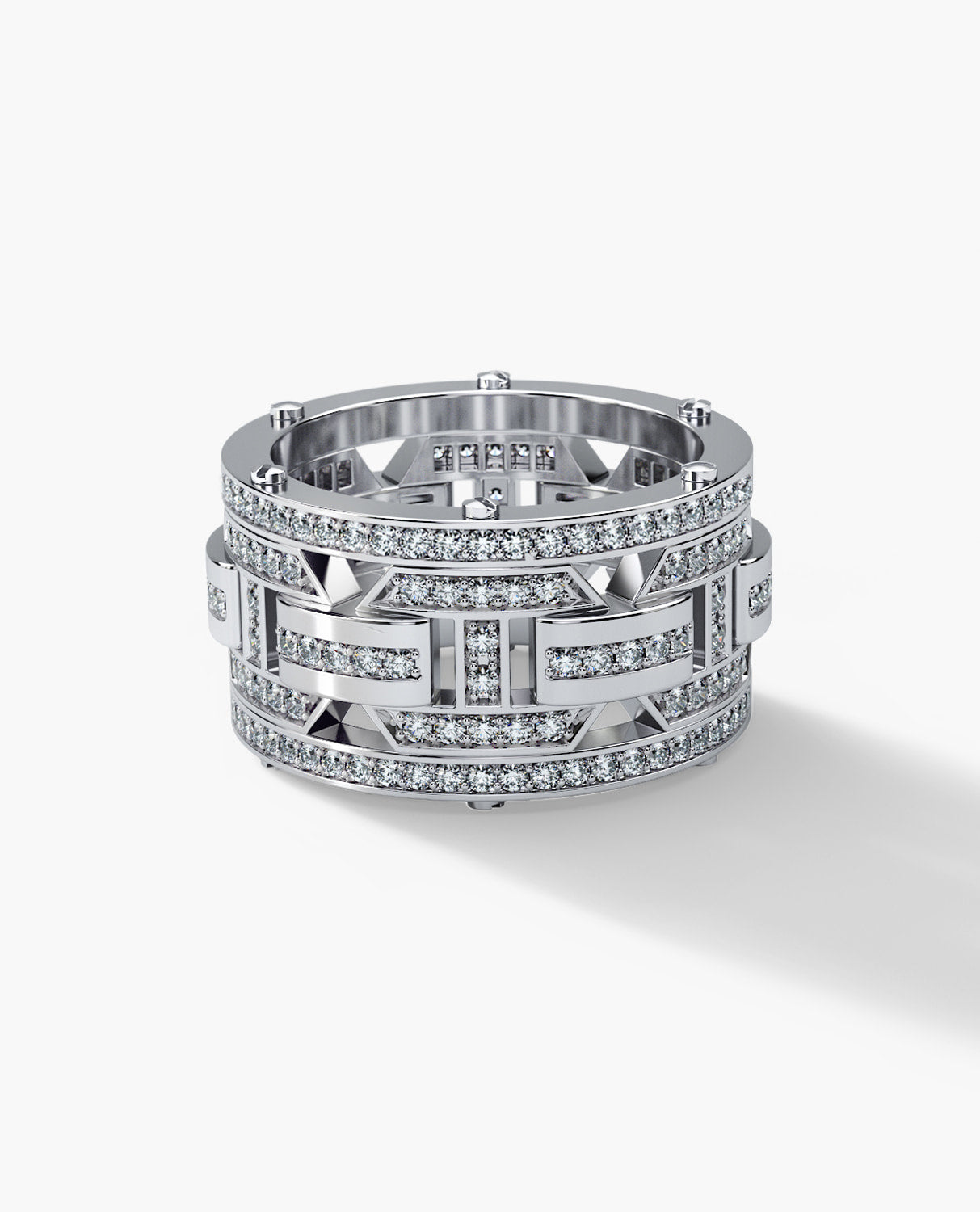 BRIGGS Gold Ring with 2.10ct Diamonds - Wide Version
