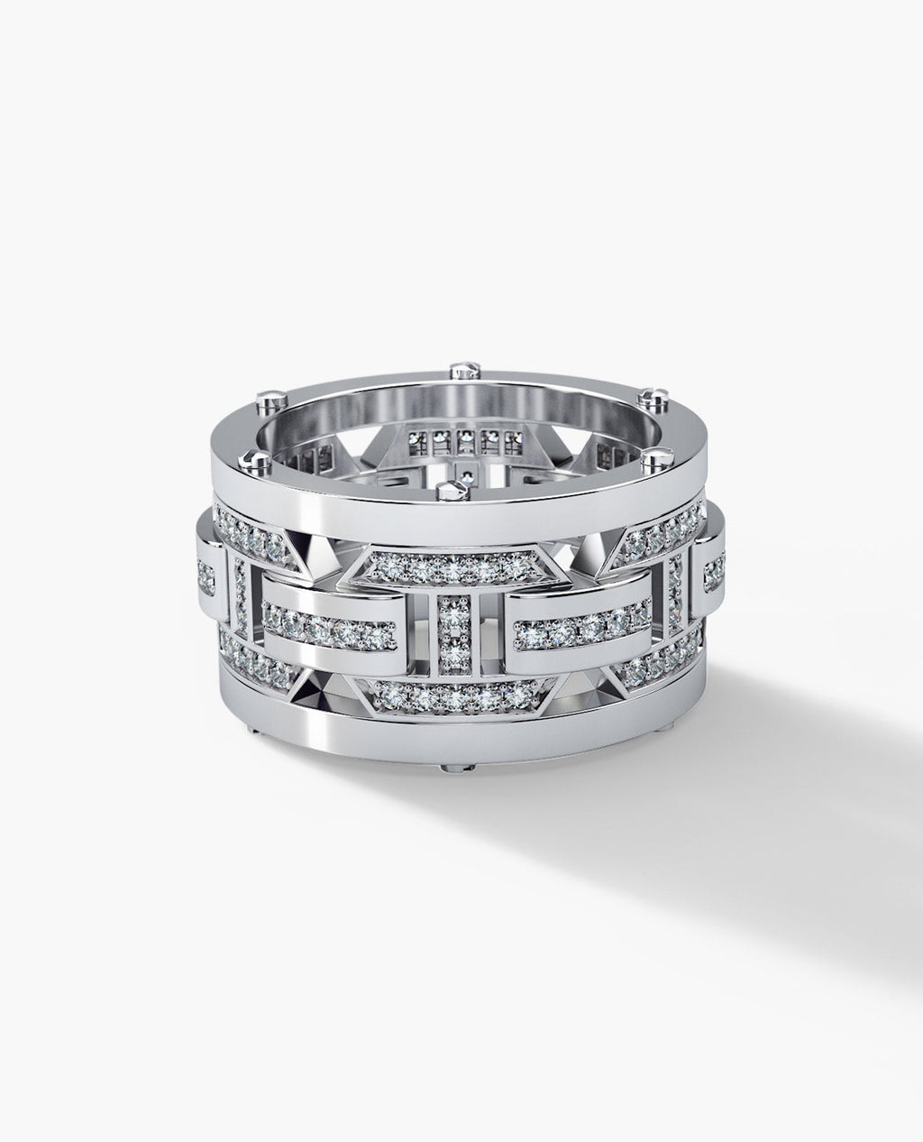BRIGGS Gold Ring with 1.00ct Diamonds - Wide Version