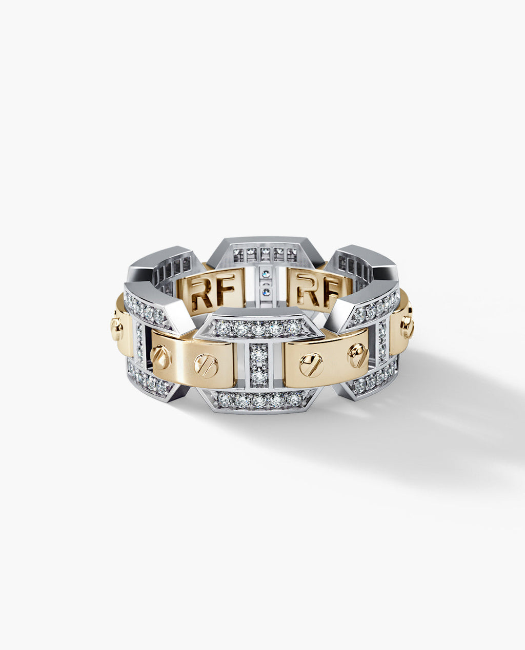 BRIGGS Two-Tone Gold Ring with 0.70ct Diamonds