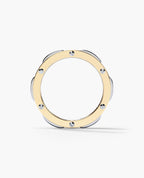 BRIGGS Two-Tone Gold Ring with 1.00ct Diamonds - Wide Version