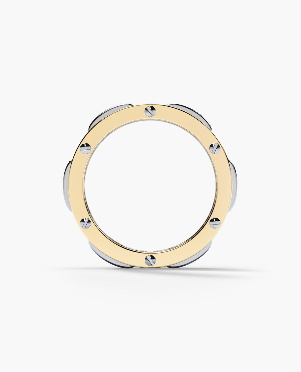 BRIGGS Two-Tone Gold Ring with 2.10ct Diamonds - Wide Version