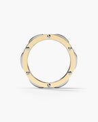 BRIGGS Two-Tone Gold Ring with 2.10ct Diamonds - Wide Version