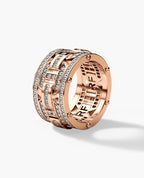 BRIGGS Gold Ring with 2.10ct Diamonds - Wide Version