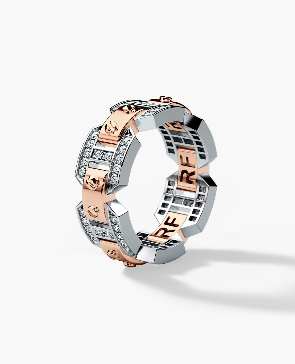 BRIGGS Two-Tone Gold Ring with 0.70ct Diamonds