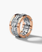 BRIGGS Two-Tone Gold Ring with 1.00ct Diamonds - Wide Version