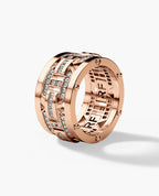 BRIGGS Gold Ring with 1.00ct Diamonds - Wide Version