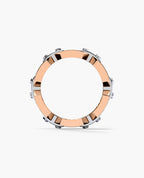 BRIGGS Two-Tone Gold Ring with 0.70ct Black Diamonds