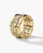 BRIGGS Gold Ring with 1.00ct Diamonds - Wide Version