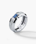 CLEBURNE Gold Statement Ring with 2.20ct Sapphire and Diamonds