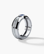 CLEBURNE Gold Statement Ring with 2.20ct Sapphire and Diamonds