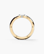 CLEBURNE Two-Tone Gold Statement Ring with 1.95ct Diamonds