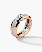 CLEBURNE Two-Tone Gold Statement Ring with 1.95ct Diamonds