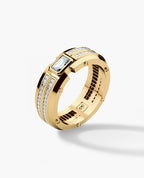 CLEBURNE Gold Statement Ring with 1.95ct Diamonds