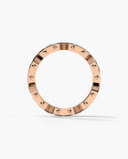 CRISSON Two-Tone Gold Ring with 0.70ct Black Diamonds