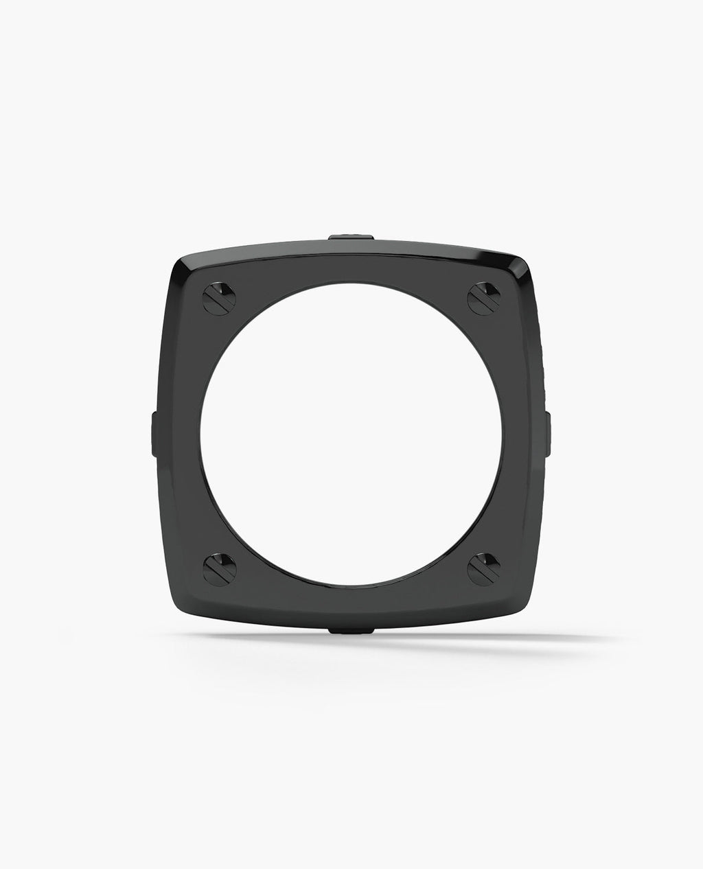 FORT KNOX EverBlak Gold Square Ring with 0.65ct Black Diamonds