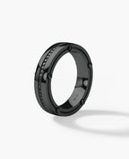 FRANKLIN Comfort Fit EverBlak Black Gold Ring with 0.50ct Black Diamonds - 5mm