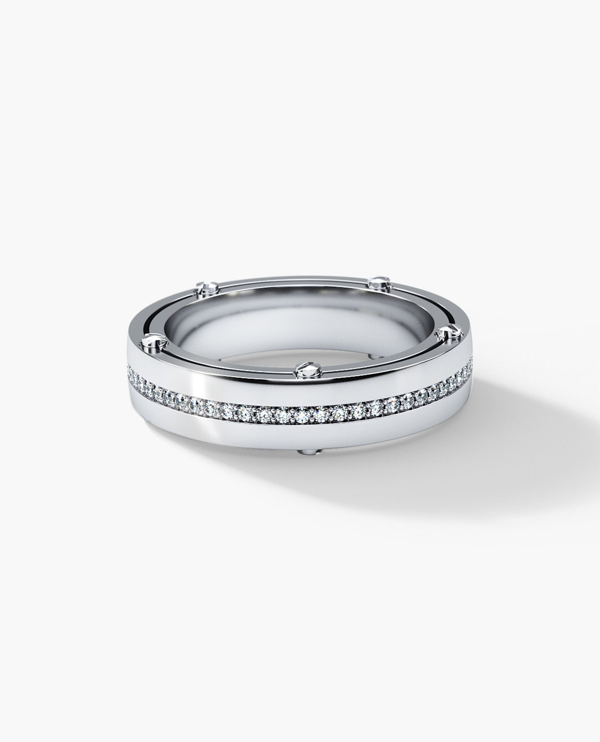 FRANKLIN Comfort Fit Gold Ring with 0.50ct Diamonds - 5mm