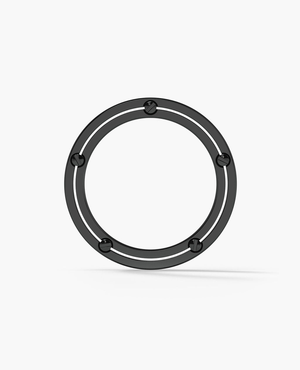 FRANKLIN Comfort Fit EverBlak Black Gold Ring with 0.50ct Black Diamonds - 5mm