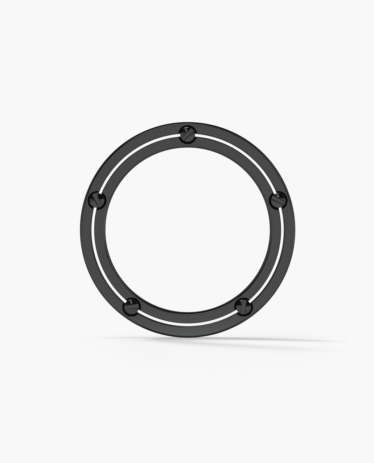 FRANKLIN Comfort Fit EverBlak Black Gold Ring with 0.50ct Black Diamonds - 5mm
