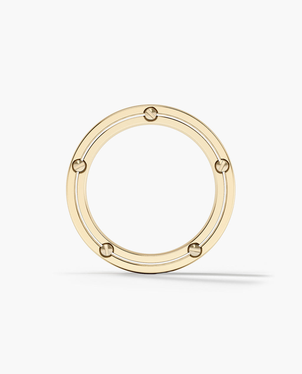 FRANKLIN Comfort Fit Gold Ring with 0.50ct Black Diamonds - 9mm - Wide Version