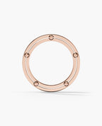 FRANKLIN Comfort Fit Gold Ring with 0.50ct Black Diamonds - 5mm