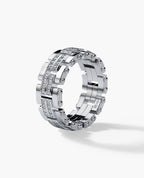 GETCHELL Gold Ring with 0.80ct Diamonds - Wide Version