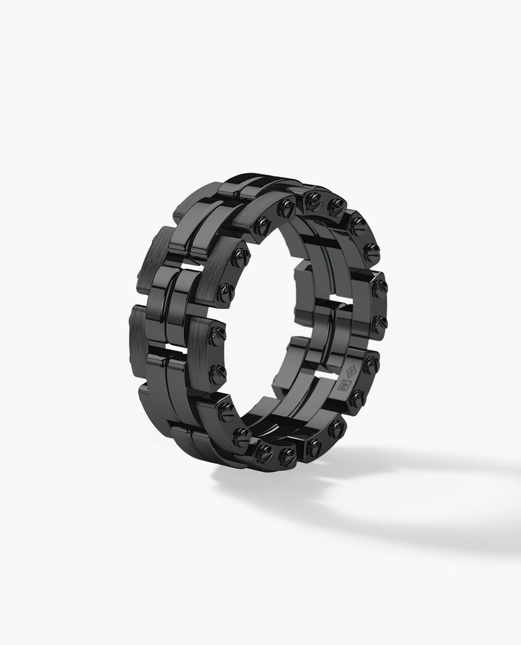 GETCHELL EverBlak Black Gold Ring - Wide Version