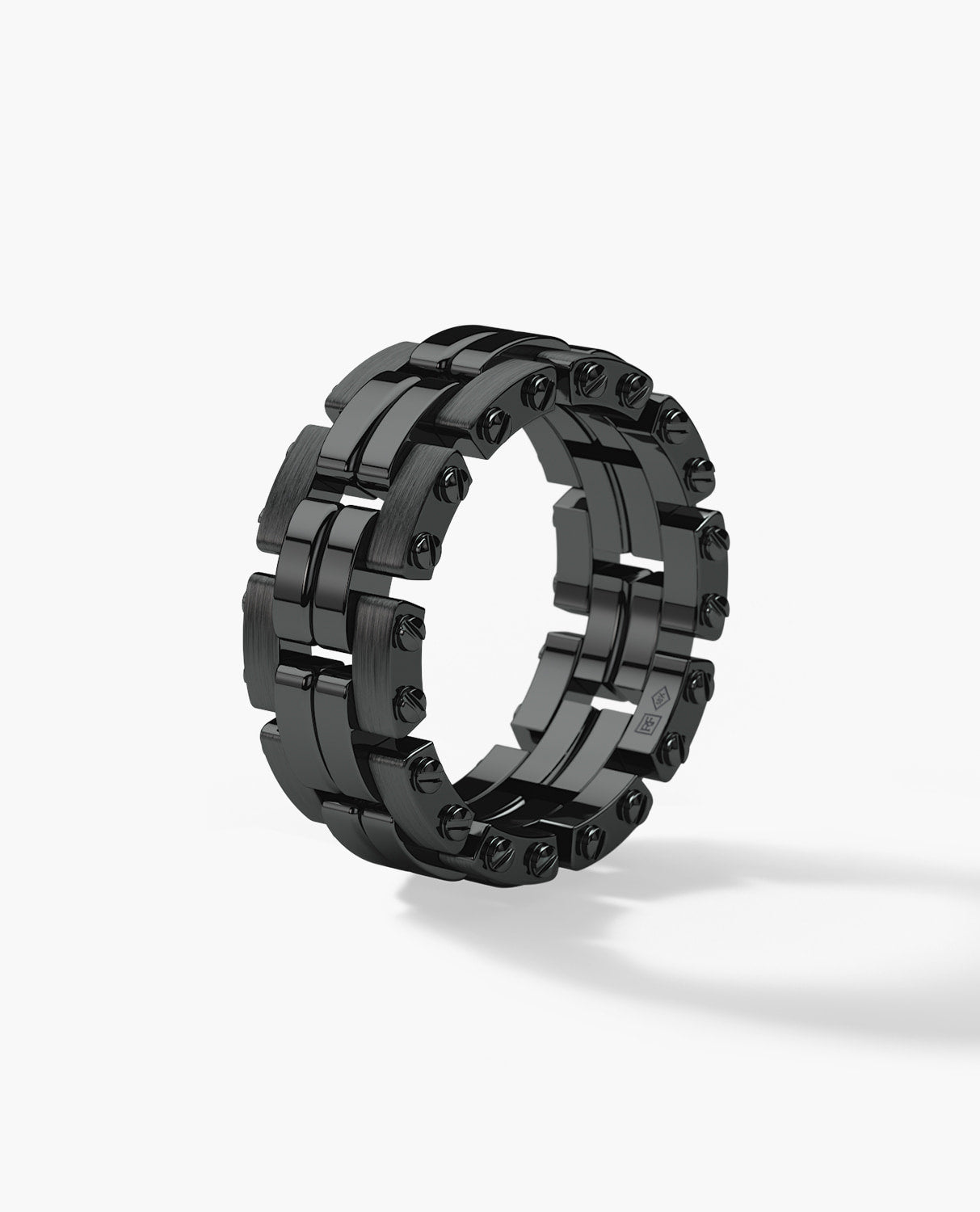 GETCHELL EverBlak Black Gold Ring - Wide Version