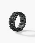 GETCHELL EverBlak Black Gold Ring with 0.80ct Black Diamonds - Wide Version