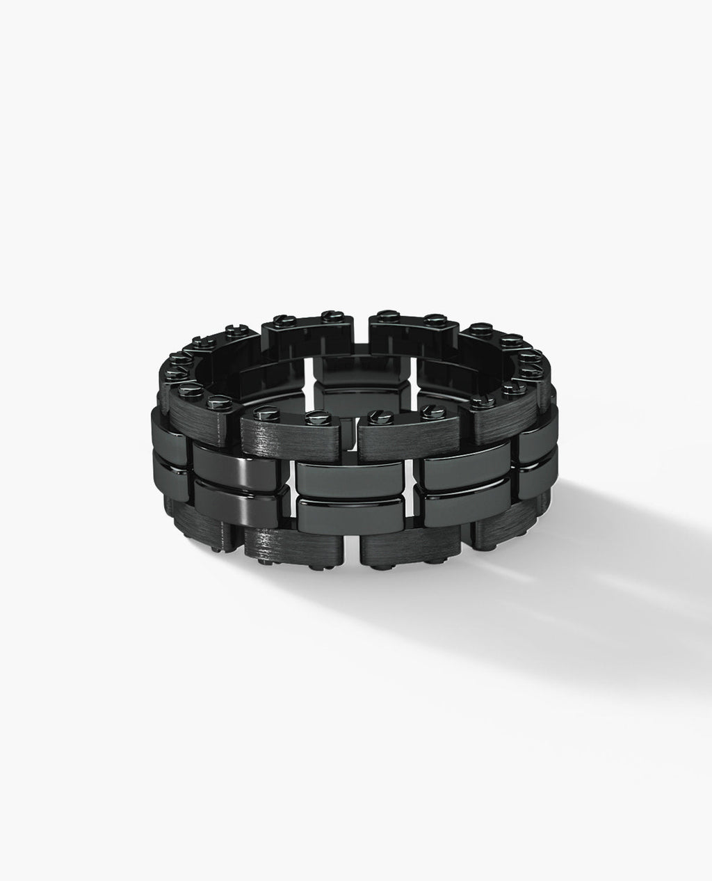 GETCHELL EverBlak Black Gold Ring - Wide Version