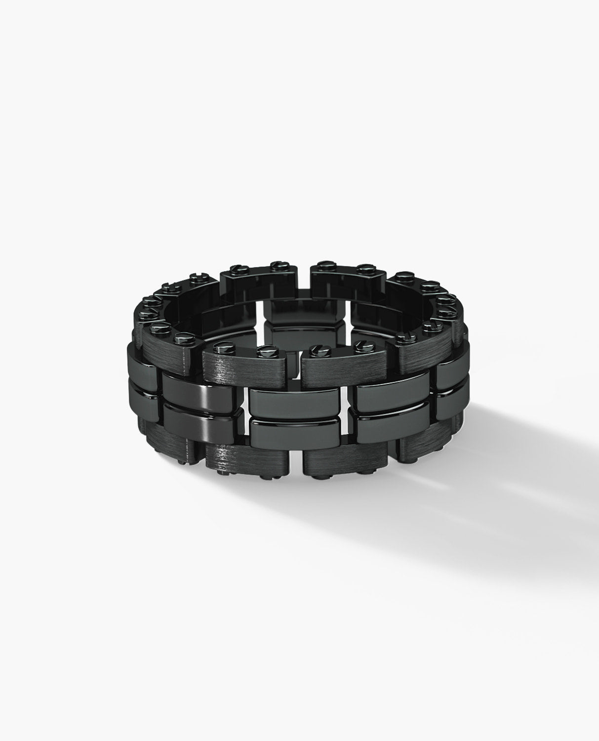 GETCHELL EverBlak Black Gold Ring - Wide Version