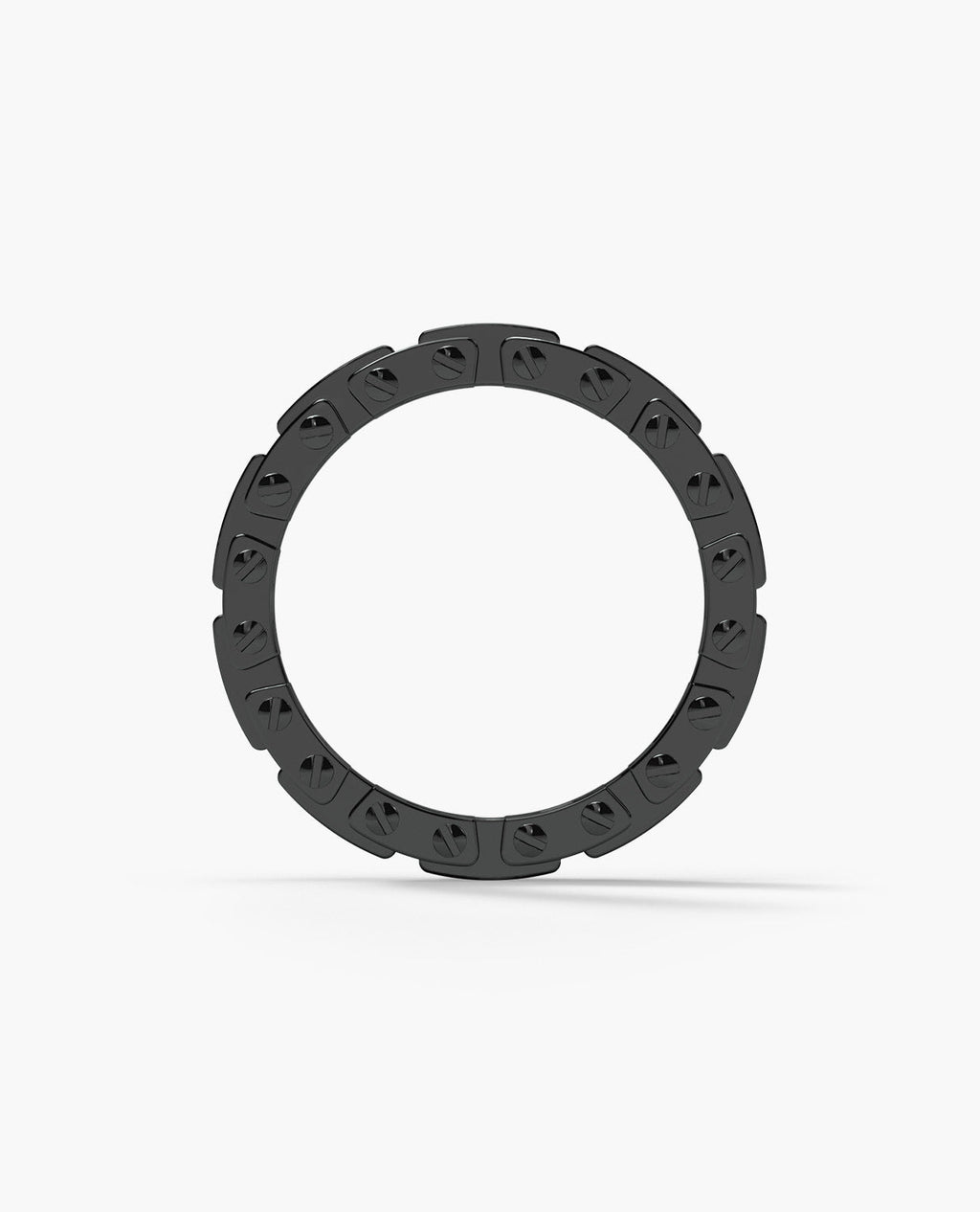 GETCHELL EverBlak Black Gold Ring with 0.80ct Black Diamonds - Wide Version