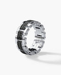GETCHELL Gold Ring with 0.80ct Black Diamonds - Wide Version