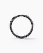 JERRITT Comfort Fit Mens Gold Ring with 0.70ct Black Diamonds