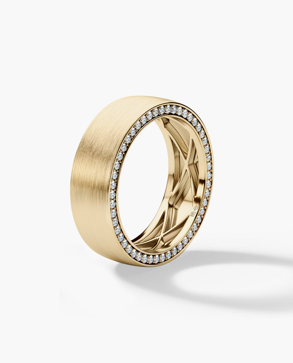 JERRITT Comfort Fit Gold Ring with 0.70ct Diamonds