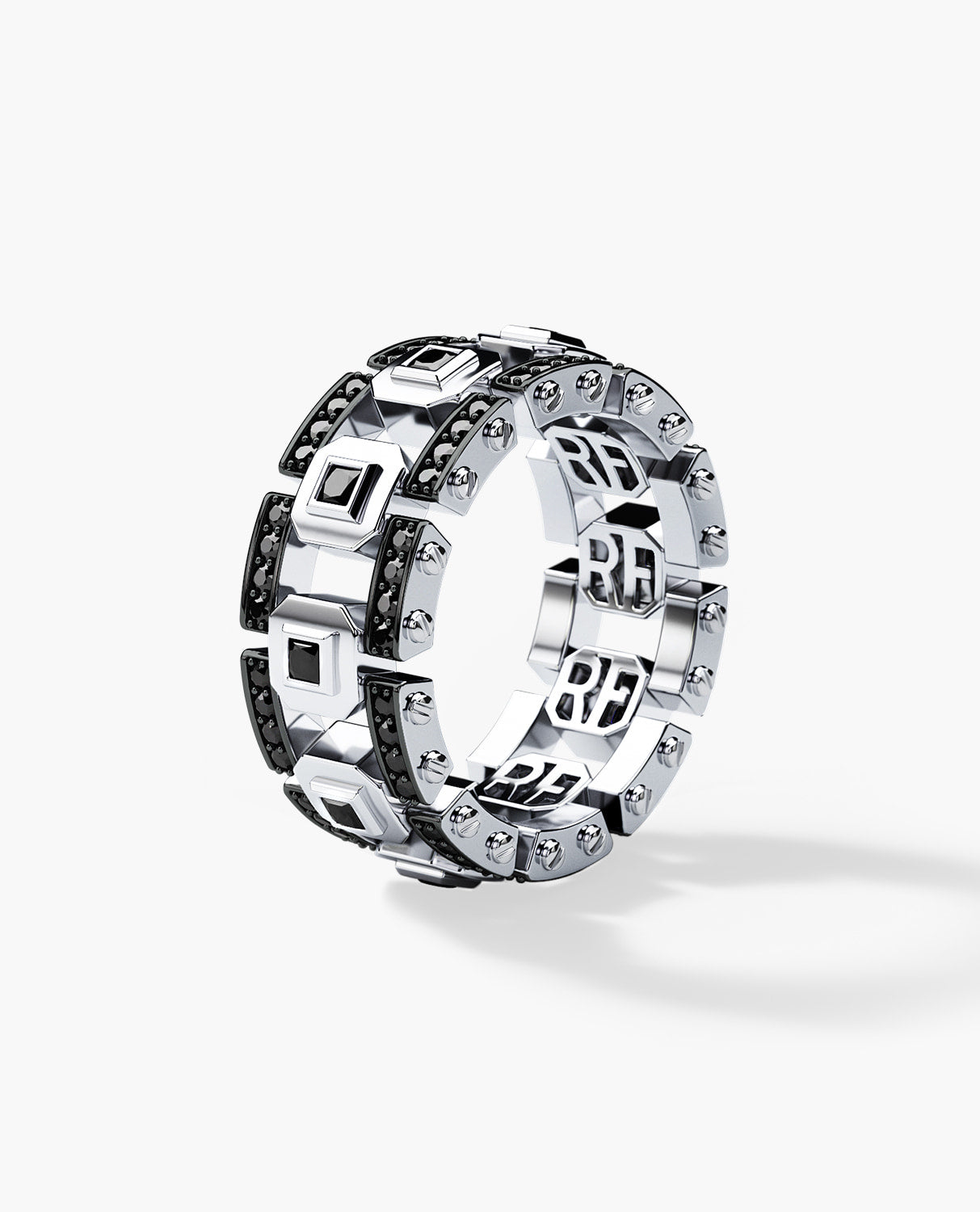 LA PAZ Ring with 1.20ct Black Diamonds