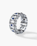 LA PAZ Gold Ring with 1.20ct Sapphires and Diamonds