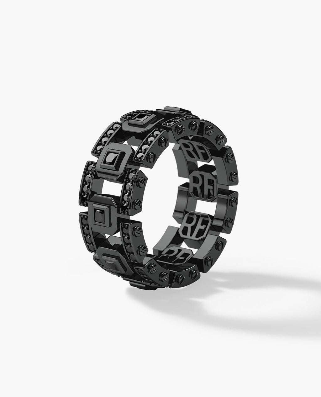 LA PAZ EverBlak Black Gold Ring with 1.20ct Black Diamonds