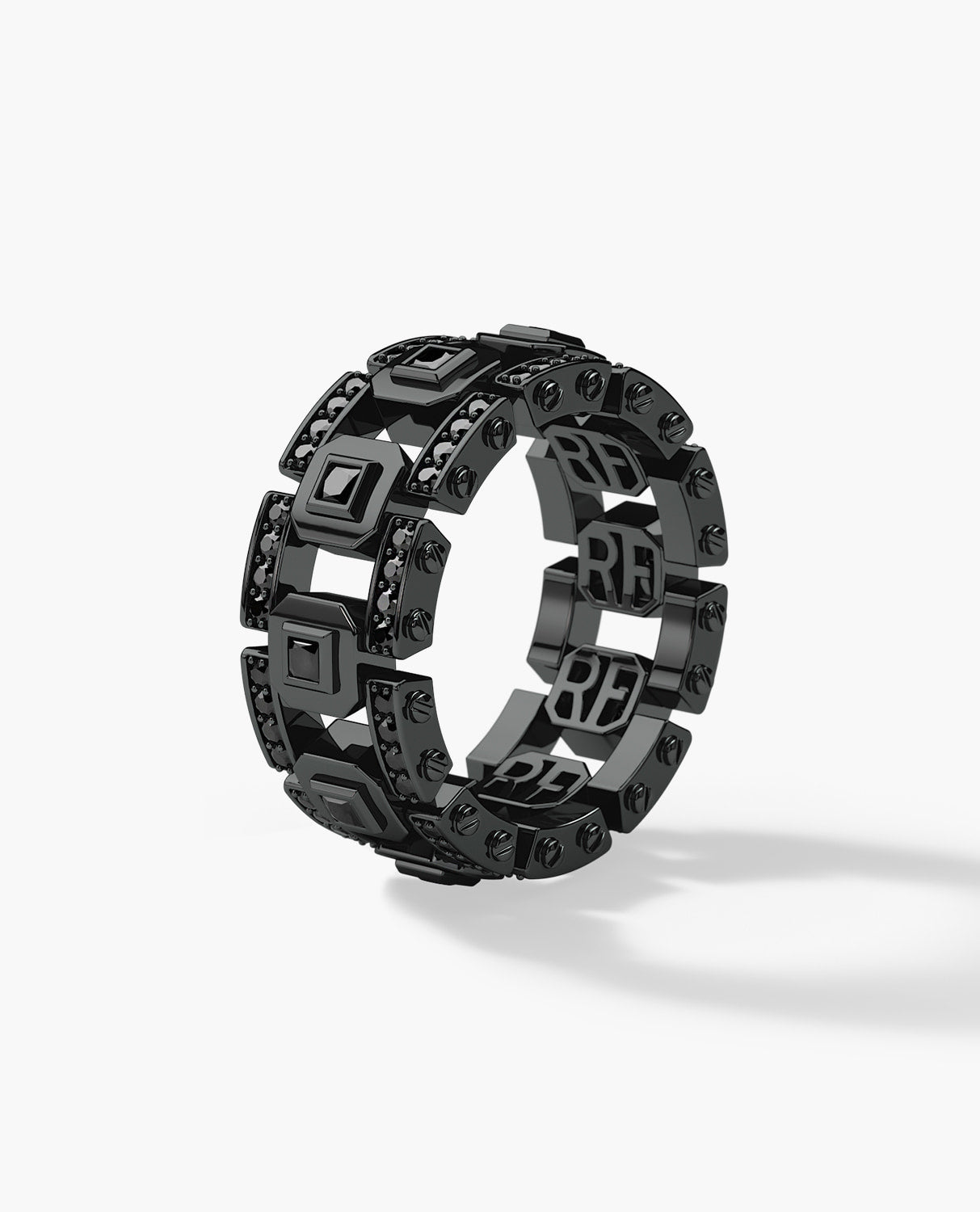 LA PAZ EverBlak Black Gold Ring with 1.20ct Black Diamonds