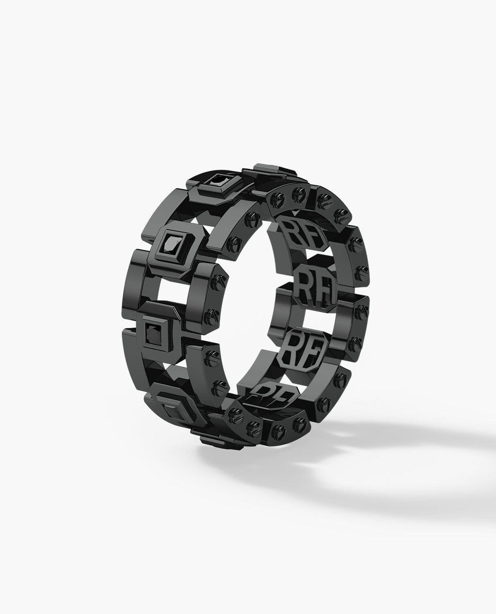 LA PAZ EverBlak Black Gold Ring with 0.40ct Black Diamonds